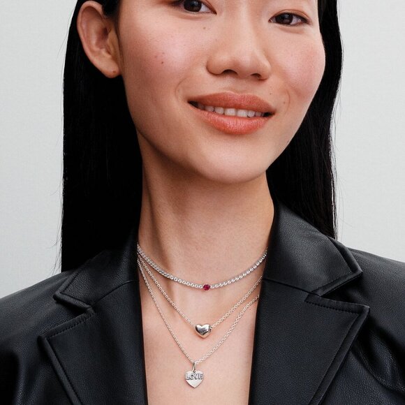 Pandora Engravable Love Heart Dangle Charm - Picture 6 of 7